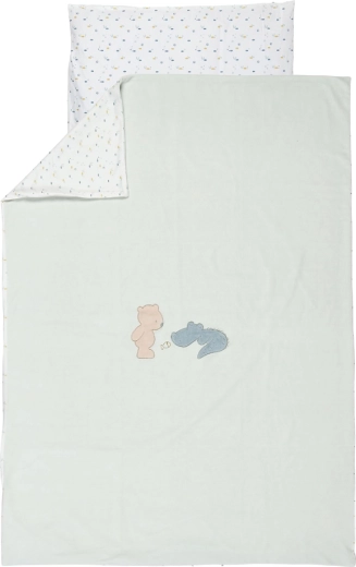 Nattou parure de lit enfant 2 pièces 100×140 et 40×60 Romeo, Jules & Sally