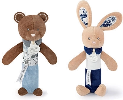 DOUDOU hochet couineur lapin 17 cm