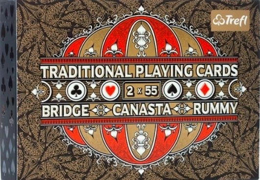 Cartes à jouer traditionnelles 2x55 cartes