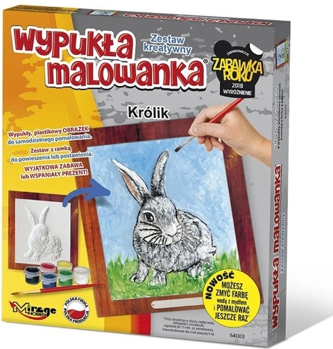 Coloriage 3D bombé – lapin de MIRAGE HOBBY