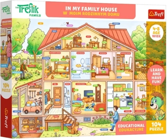 Puzzle éducatif Edu 104 W moim rodzinnym domu
