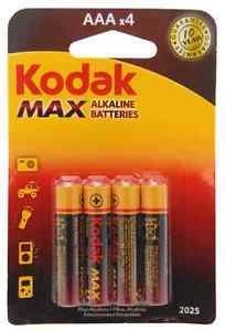 Kodak Alkaline Max AAA piles alcalines 1,5 V, 4 pcs