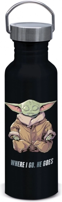 Bouteille en aluminium avec motif Grogu de The Mandalorian