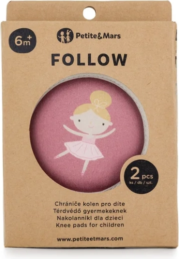 Petite&Mars protège-genoux élastiques pour le quatre pattes Follow dusty rose