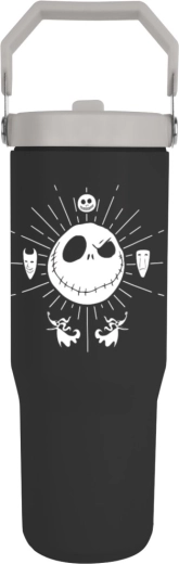 Mug isotherme de voyage avec anse THE NIGHTMARE BEFORE CHRISTMAS, noir