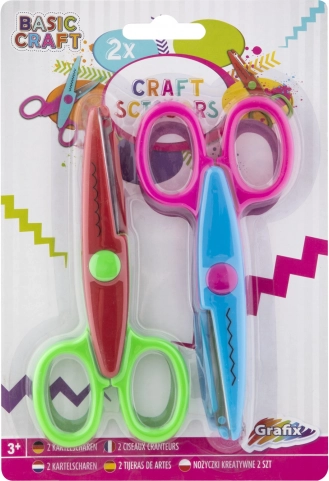 Ciseaux de sécurité pour enfants à bout rond – lot de 2 pièces