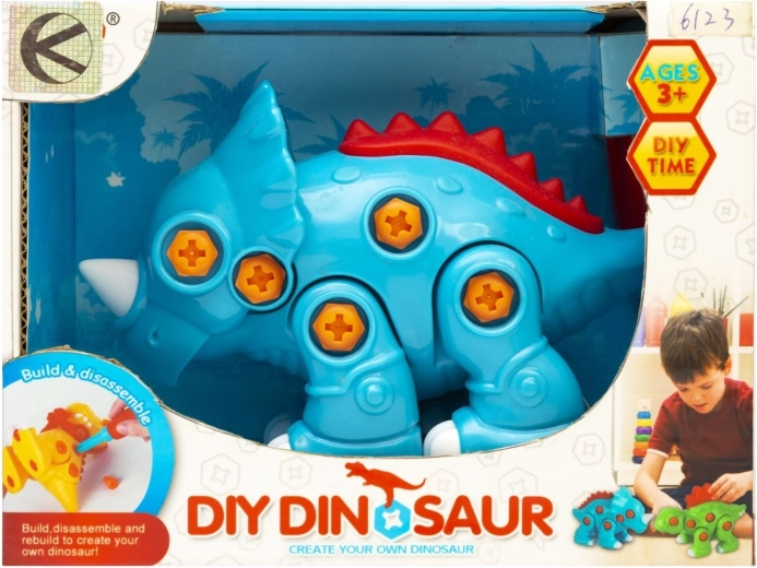 Dinosaure coloré à visser - 1 pièce
