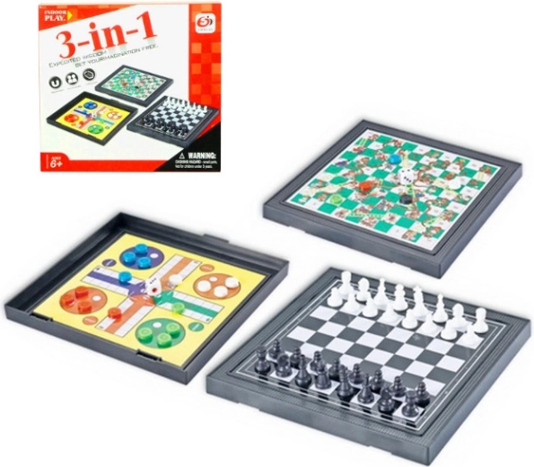 Jeux de voyage magnétiques 3-en-1