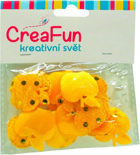 Pommes en tissu à pois 3D, lot de 15 pcs (2,8 × 3 cm)