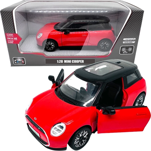 Modèle de voiture en métal 1:28 Mini Cooper rouge