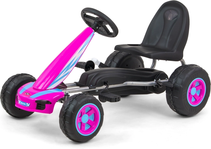 Kart à pédales pour enfants MILLY MALLY Viper rose