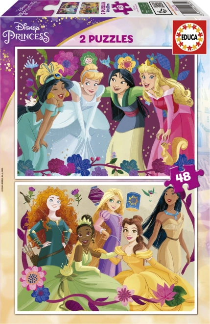 Puzzle Disney Princesses 2x48 pièces