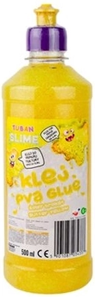 Colle PVA pailletée Tuban 500 ml jaune