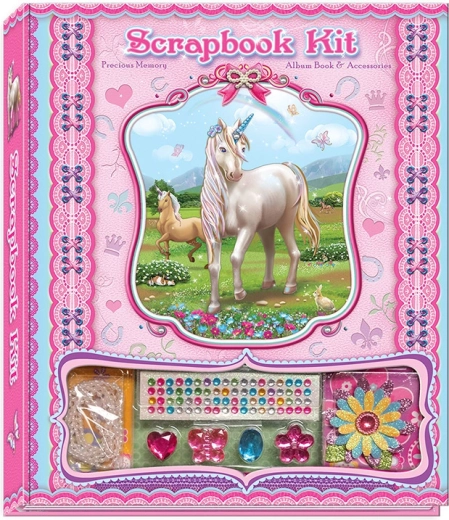 Carnet avec accessoires - licorne