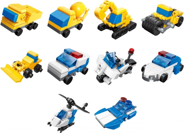 Qman Ensemble de Construction Équipe d'Ingénierie de Police 3en1