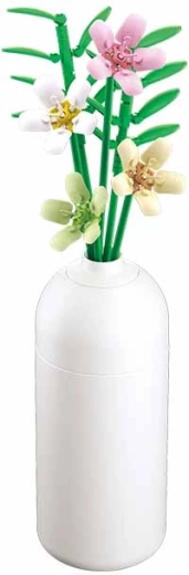 sluban flowers freesia en vase - jeu de construction