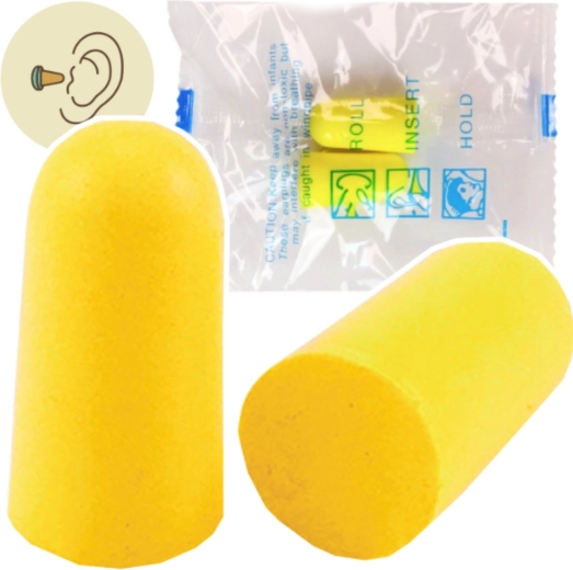 Bouchons d’oreilles anti-bruit 24,5 × 13 mm
