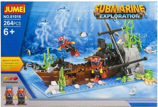 Jeu de construction Jumei Expédition sous-marine 264 pièces (Submarine Exploration) - 1 pièce