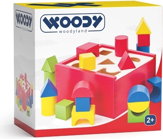 Boîte à formes en bois Woody