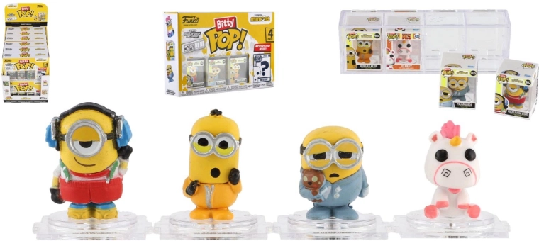 Set de figurines Funko Bitty Pop! Les Minions - 4 pièces