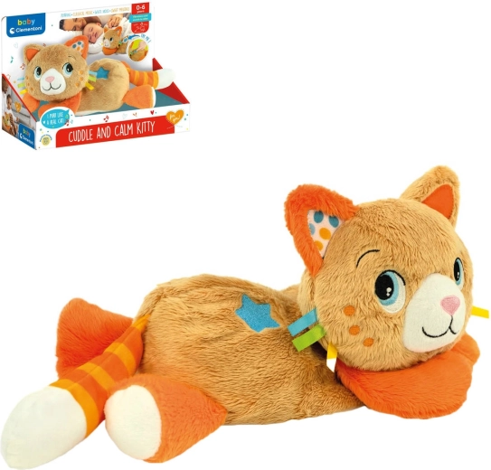 Clementoni Baby Ron Ron, chat apaisant avec sons et vibrations