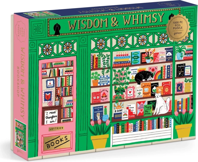 Puzzle métallique Librairie Wisdom & Whimsy 1000 pièces GALISON