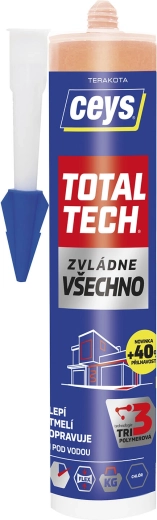 Colle et mastic universels 290 ml CEYS Total Tech terracotta