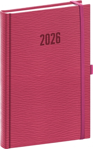 Agenda journalier NOTIQUE Rivoli 2026 rose 15 x 21 cm