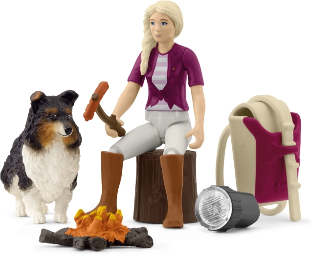Schleich Pocket Set : Camping de Sofia avec grillades