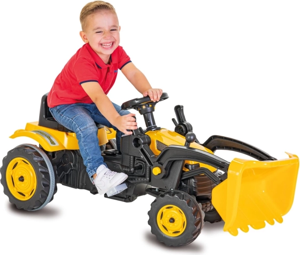 Tracteur à pédales avec chargeur JAMARA strong bull, jaune