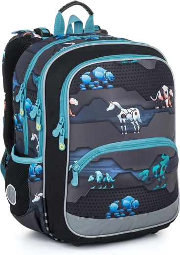Sac à dos scolaire léger Topgal Robots animaux