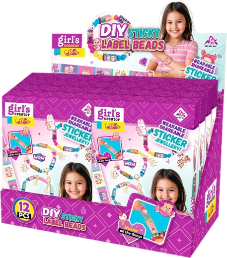 Kit créatif pour fabriquer des bracelets avec autocollants