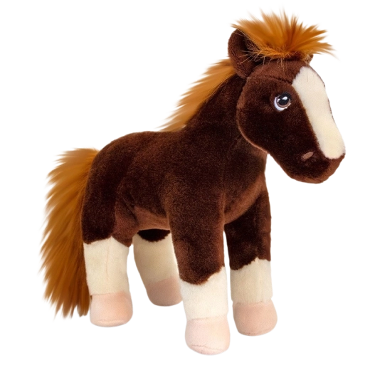 Keeleco cheval en peluche 26 cm