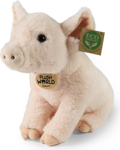 Cochon en peluche Rappa 28 cm éco-responsable – Plush World