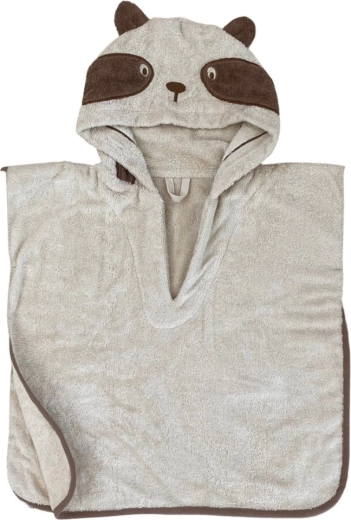 Poncho enfant Nuuuroo avec capuche Adelin White Swan