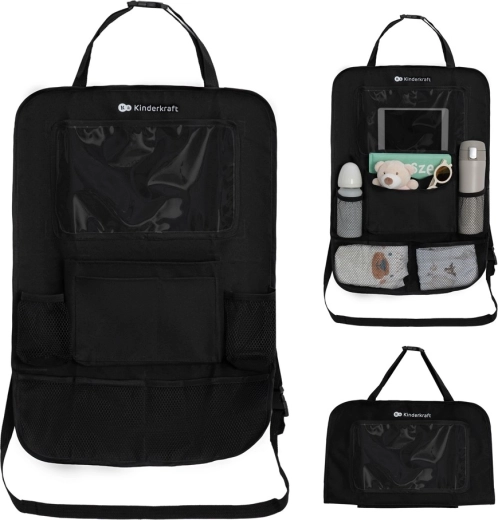 Kinderkraft organisateur de voiture 2-en-1 Noir