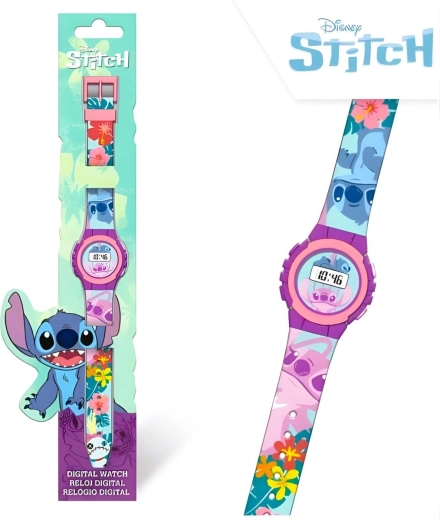 Montre numérique en silicone Lilo et Stitch - 1 pièce