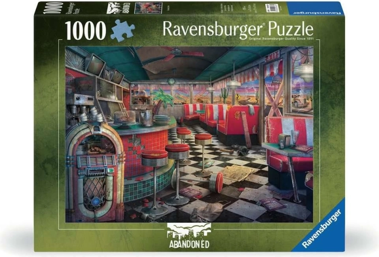 Puzzle Ravensburger Lieux abandonnés : bistrot délabré – 1000 pièces