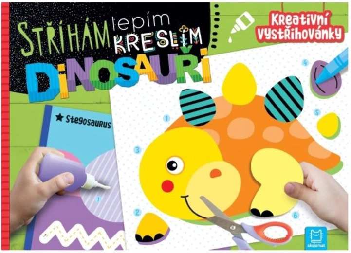 Je découpe, je colle, je dessine : Dinosaures – découpages créatifs