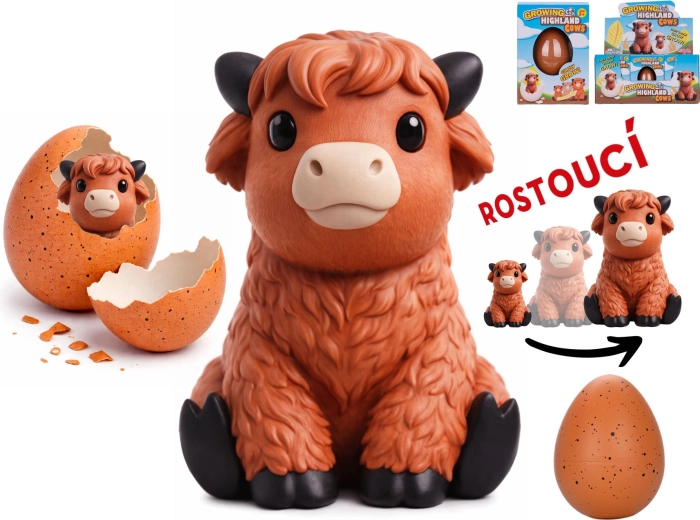 Figurine de vache Highland écossaise à faire éclore et grandir