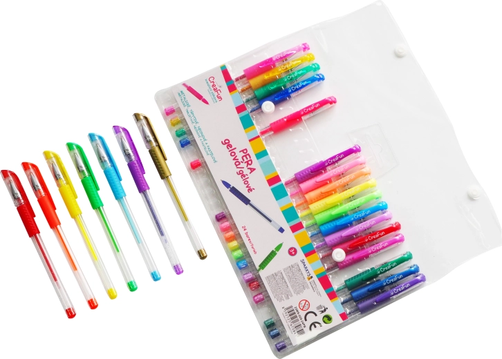 Stylos gel CreaFun 24 couleurs SPARKYS