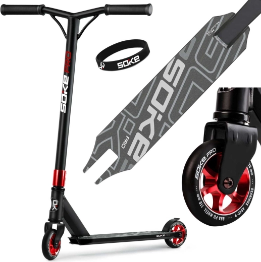 Trottinette freestyle SOKE PRO rouge