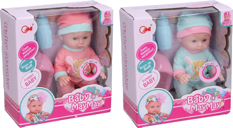 Bébé avec pot et effets sonores 22 cm - 1 pièce