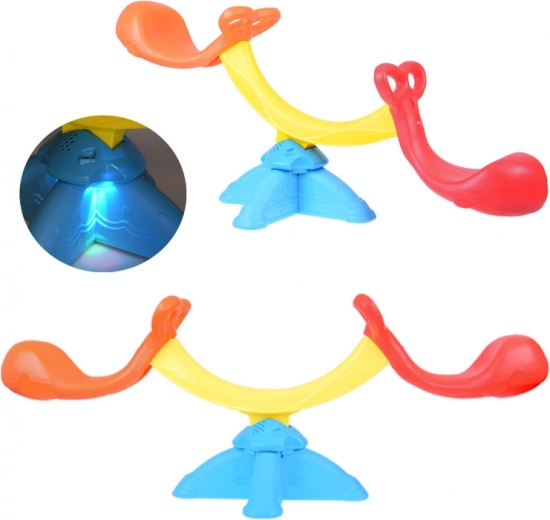 Balançoire à bascule pour enfants avec mélodies et lumières