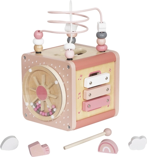 Cube d’activités Montessori en bois