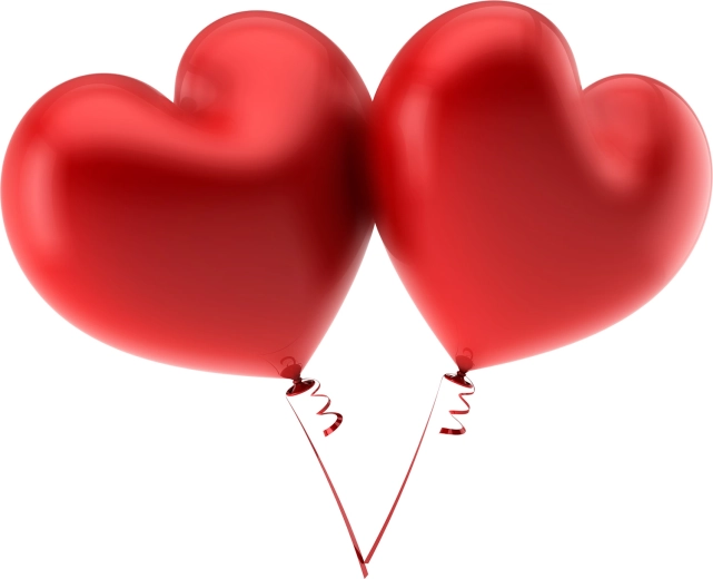 Ensemble de ballons en forme de cœur - 1 pièce