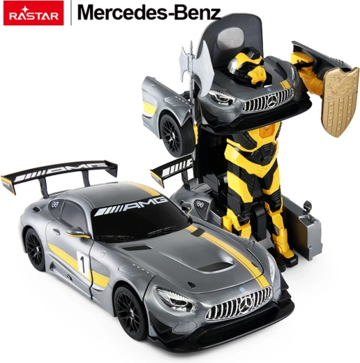Rastar voiture RC et robot 2en1 Mercedes‑AMG GT3 1:14 gris