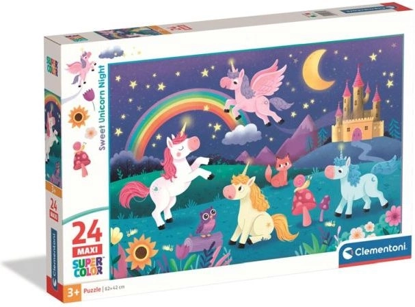 Clementoni puzzle maxi Licorne sucrée, 24 pièces