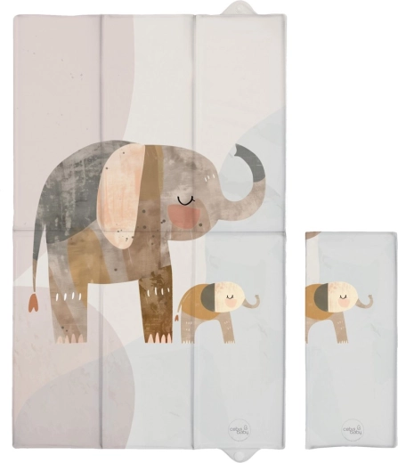 Ceba Baby matelas à langer de voyage Basic Elephant Family 80 × 50 cm