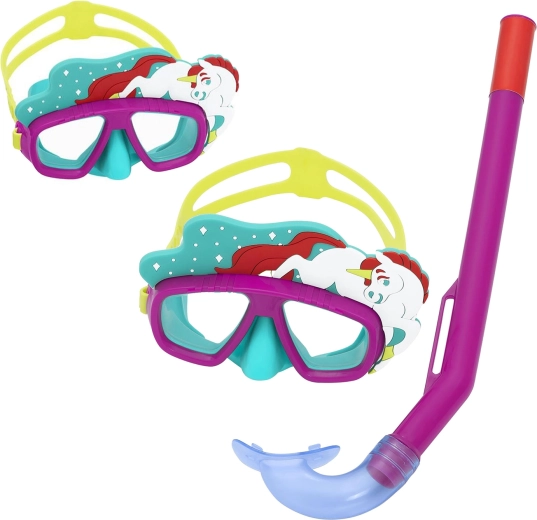 Set de snorkeling enfant Bestway licorne rose